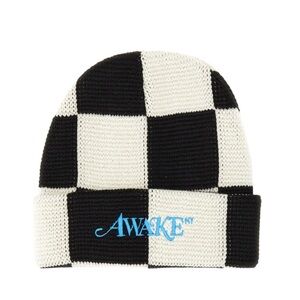 Awake NY  Checkered Beanie - Black and White